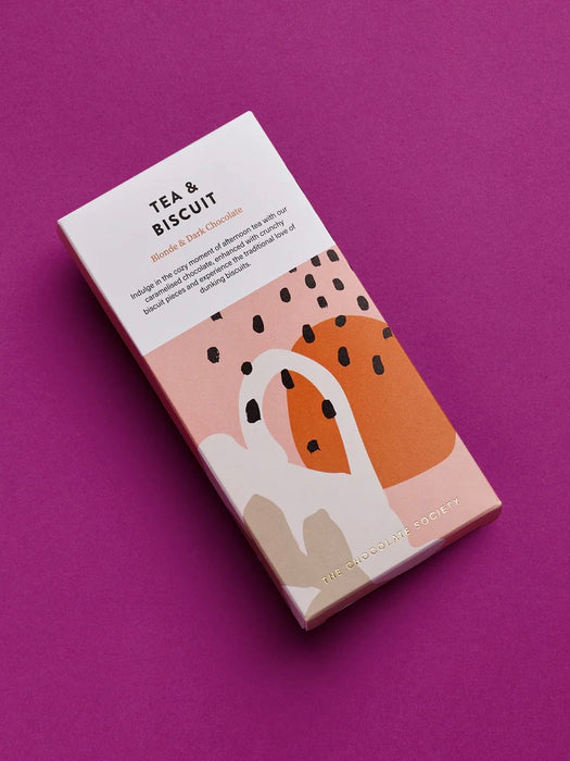 The Chocolate Society Tea & Biscuit Blonde Chocolate Bar