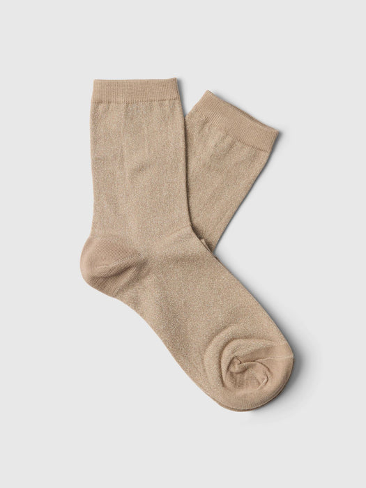 Selected Women Kim Sock in Metallic Cashmere