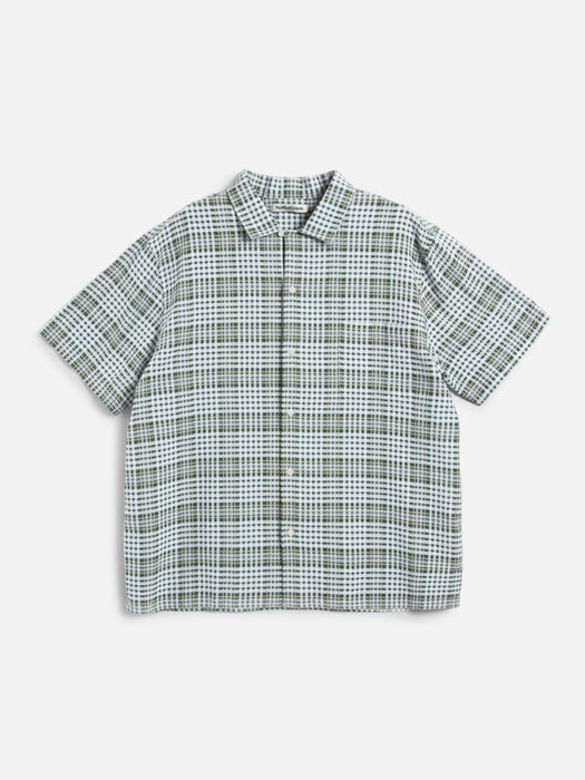 YMC Men Malick Shirt in Sheer Check