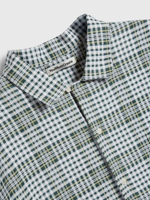 YMC Men Malick Shirt in Sheer Check