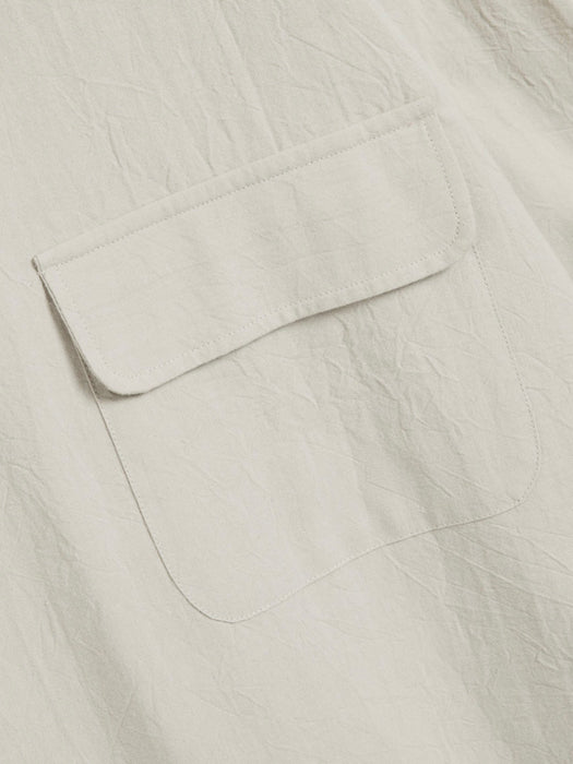 YMC Men Wray Shirt in Stone Crinkle