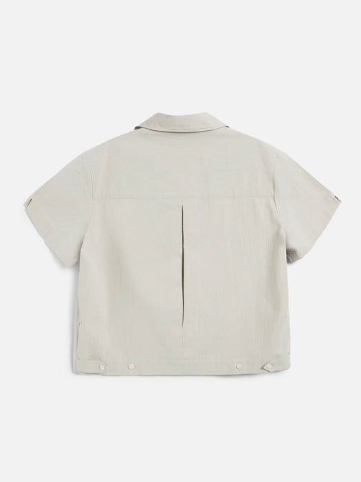YMC Women Wanda Shirt in Stone Crinkle