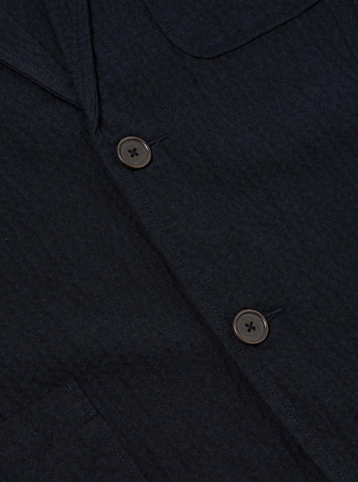 Universal Works Two Button Blazer in Navy Ospina