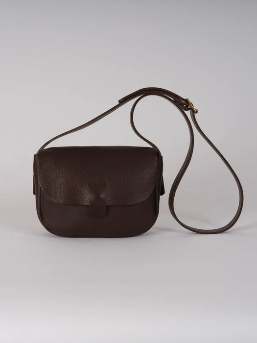 Kate Sheridan Orbed Tab Bag in Chocolate