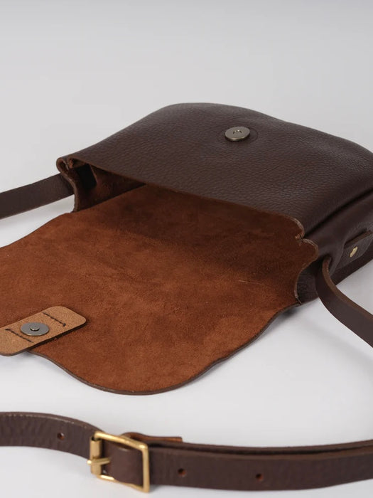 Kate Sheridan Orbed Tab Bag in Chocolate