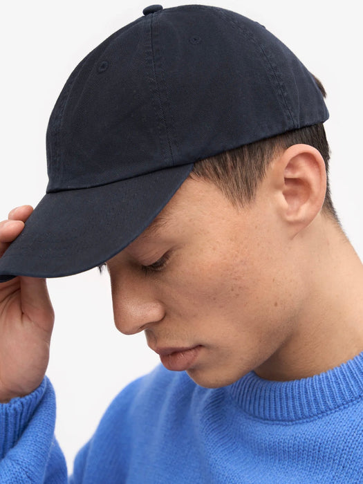 Colorful Standard Cotton Cap in Navy Blue