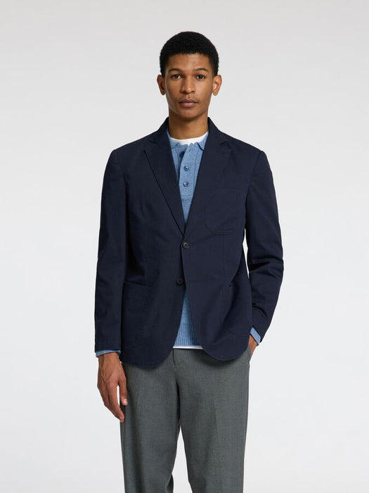 Selected Homme Glen Washed Blazer in Dark Sapphire