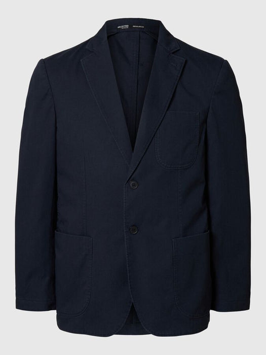 Selected Homme Glen Washed Blazer in Dark Sapphire