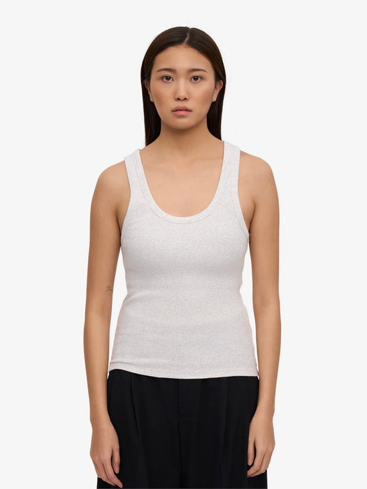 Colorful Standard Women's Rib Tank Top in Snow Melange