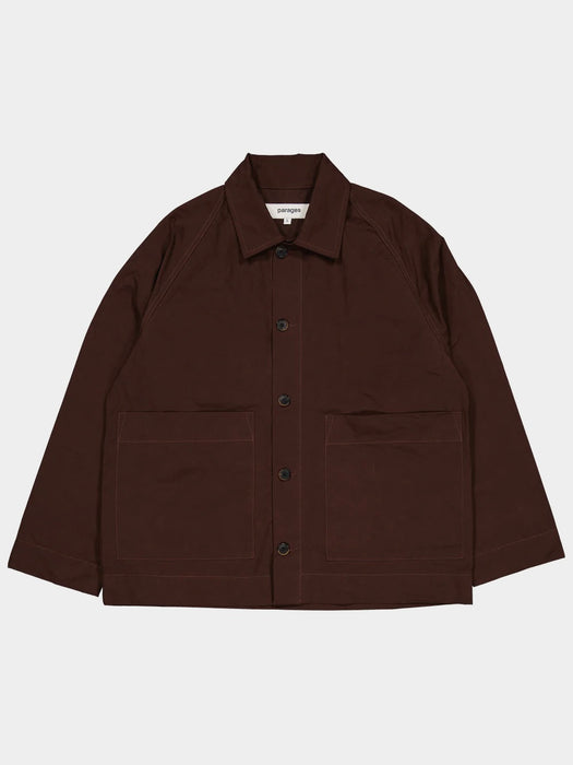 Parages Coach Jacket in Burgundy