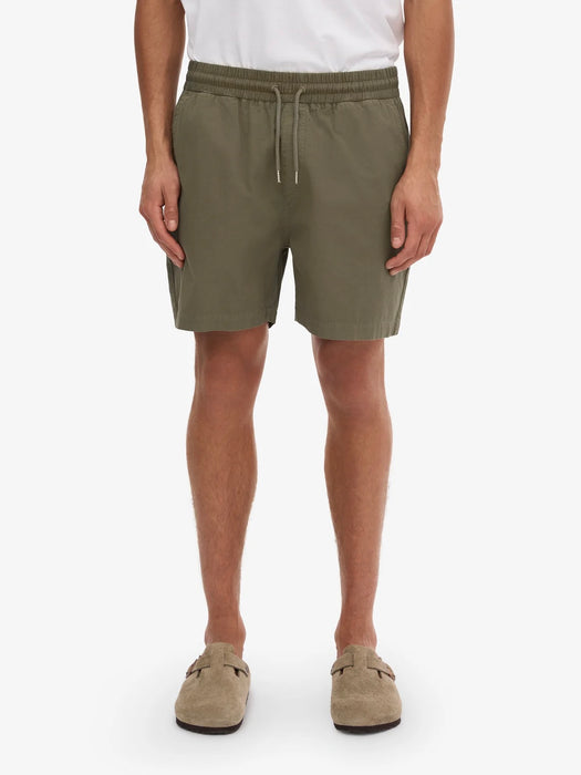 Colorful Standard Organic Twill Shorts in Dusty Olive