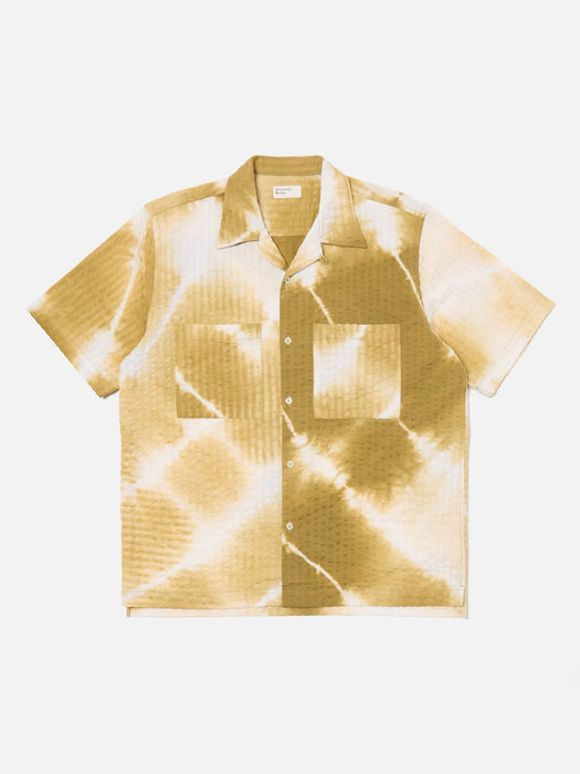 Universal Works Camper Shirt in Khaki Tie-Dye