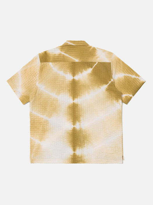 Universal Works Camper Shirt in Khaki Tie-Dye