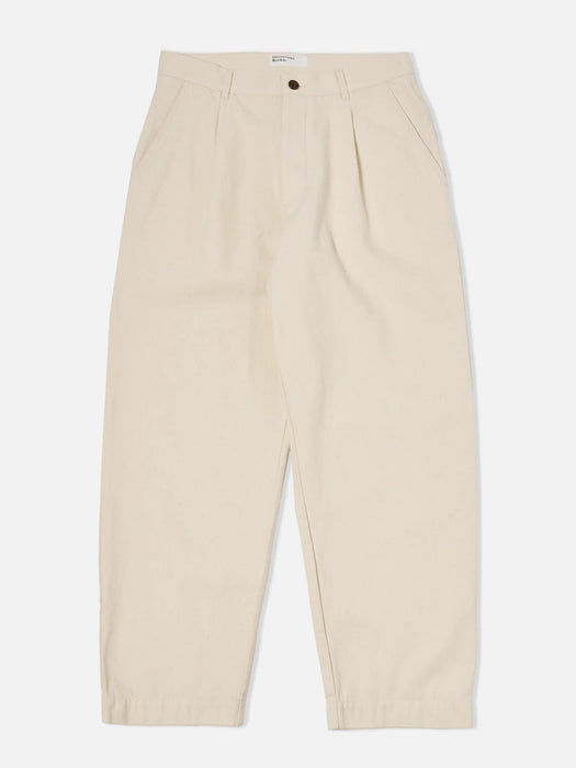 Universal Works Duke Pant in Ecru Recycled Cotton