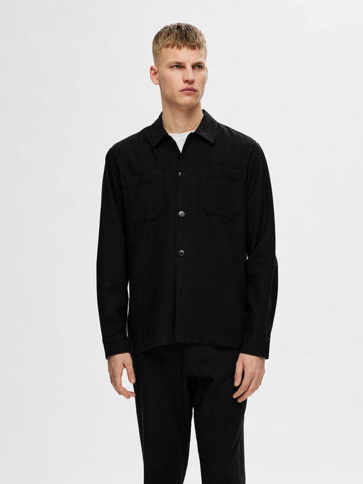 Selected Homme Brody Overshirt in Black