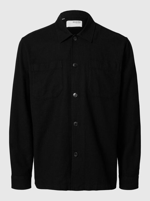 Selected Homme Brody Overshirt in Black