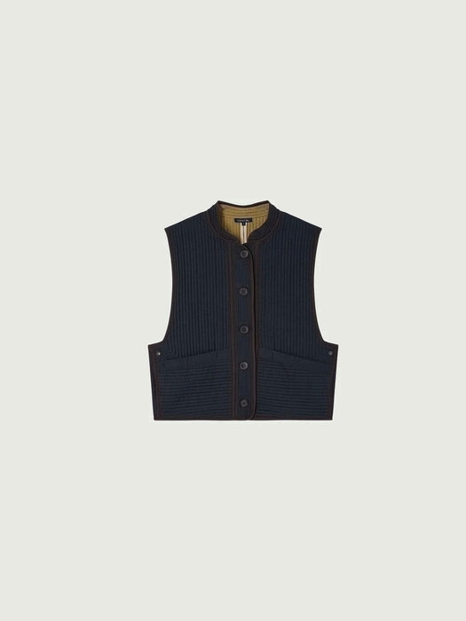 Soeur Tomari Gilet in Dark Slate