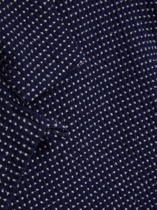 YMC Men Malick Shirt in Blue / White