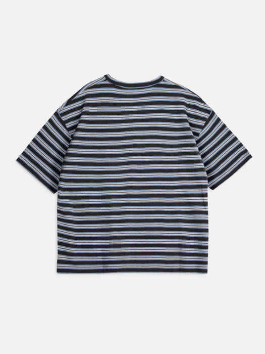 YMC Men Triple T-Shirt in Multi Stripe