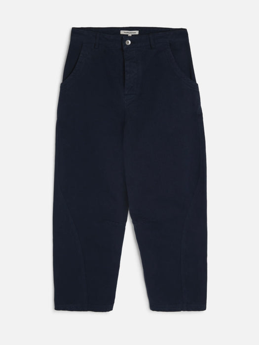 YMC Women Twisted Seam Trousers in Navy