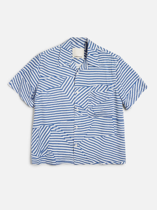 YMC Women Vegas Shirt in Blue / White