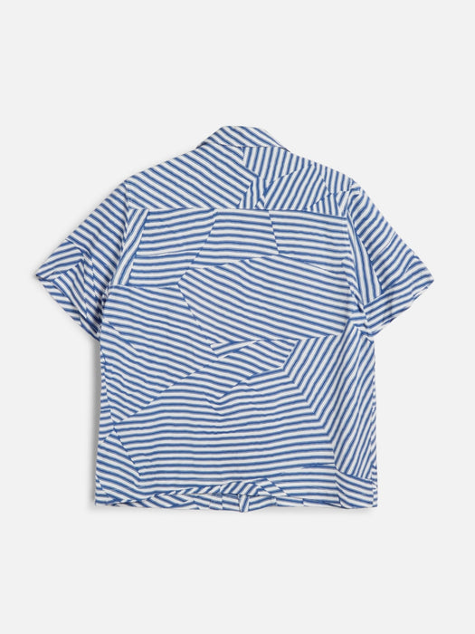 YMC Women Vegas Shirt in Blue / White