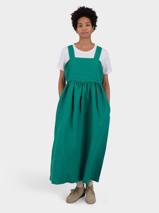 Folk Women Midi Day Dress in Teal