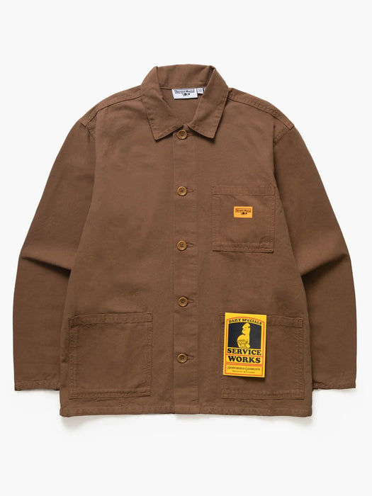 Service Works Canvas Chore Shirt in Bark
