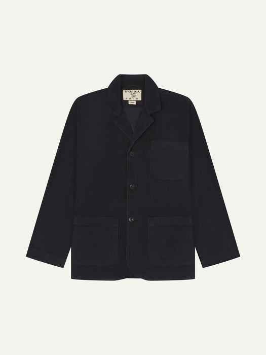 Uskees Cord Blazer in Midnight Blue