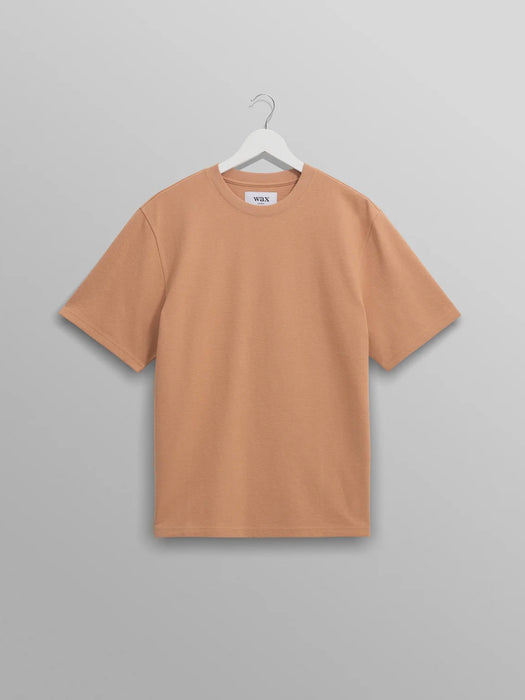 Wax Dean SS T-shirt in Dusty Orange Jolt