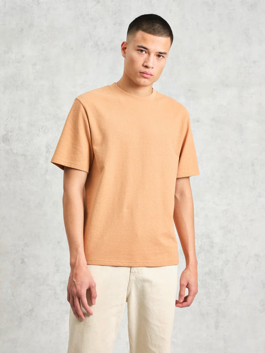 Wax Dean SS T-shirt in Dusty Orange Jolt