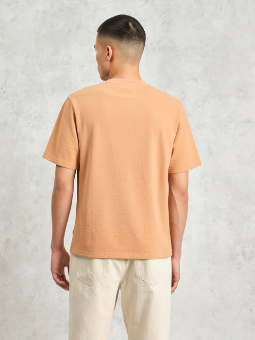 Wax Dean SS T-shirt in Dusty Orange Jolt