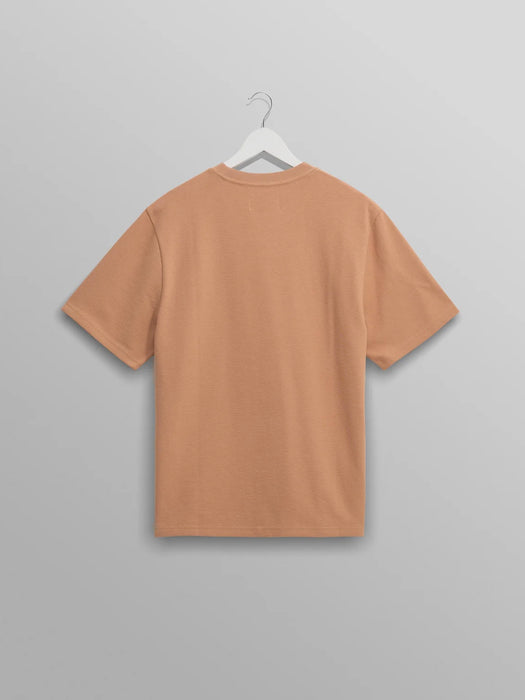 Wax Dean SS T-shirt in Dusty Orange Jolt