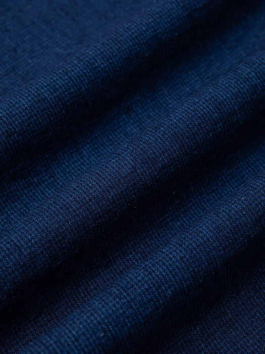 Kestin Tain Shirt in Indigo Linen Cotton Denim