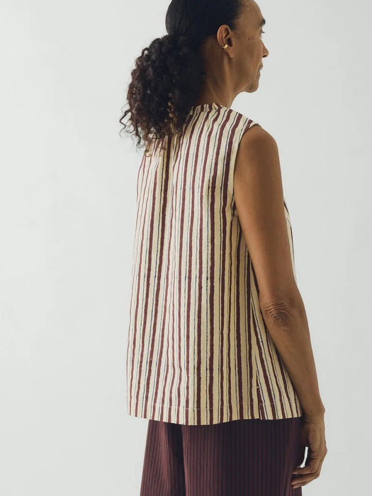 Toast Women Sorbet Stripe Top in Pastel Lemon
