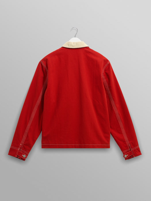 Wax Mason Canvas Jacket in Red