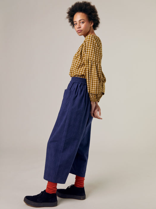 Sideline Mary Trouser in Indigo