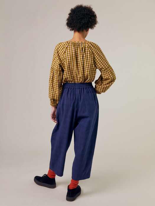 Sideline Mary Trouser in Indigo