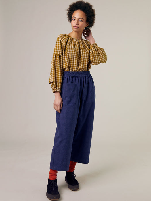 Sideline Mary Trouser in Indigo