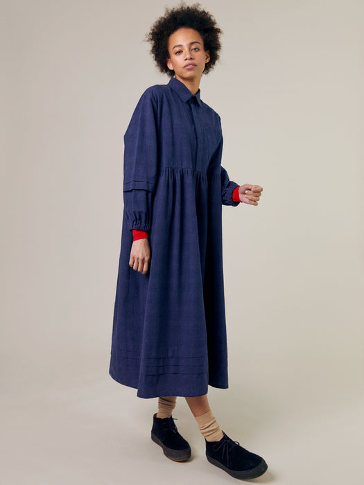 Sideline Wren Dress in Indigo