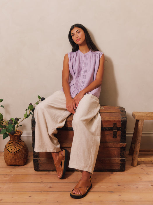 Sideline Leila Trousers in Oat
