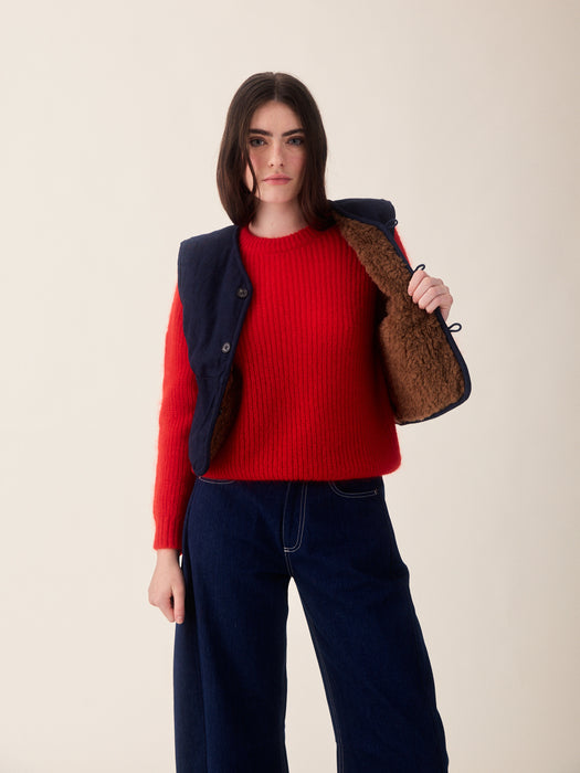 Sideline Aida Vest in Brown