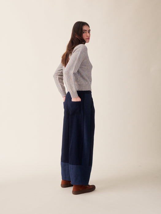 Sideline Leila Trousers in Indigo Mix