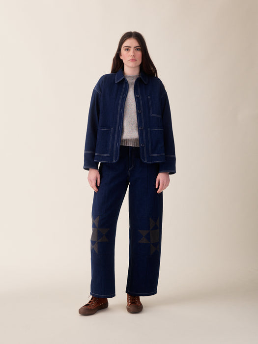 Sideline Frankie Jacket in Indigo