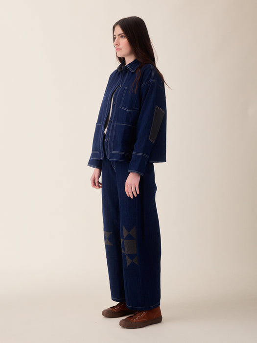 Sideline Frankie Jacket in Indigo