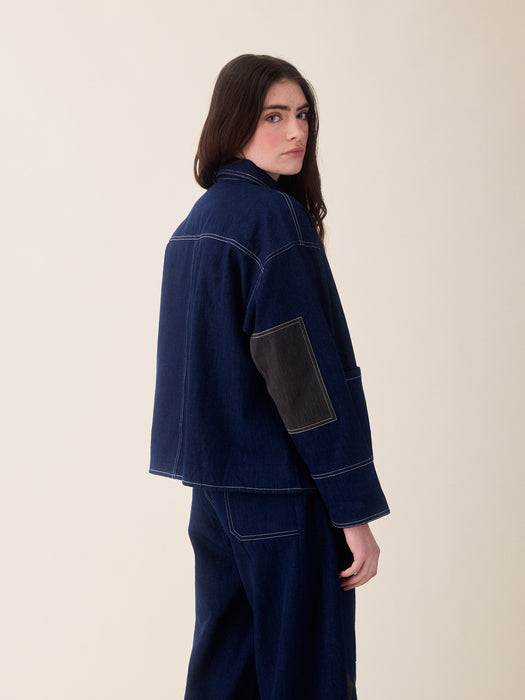 Sideline Frankie Jacket in Indigo