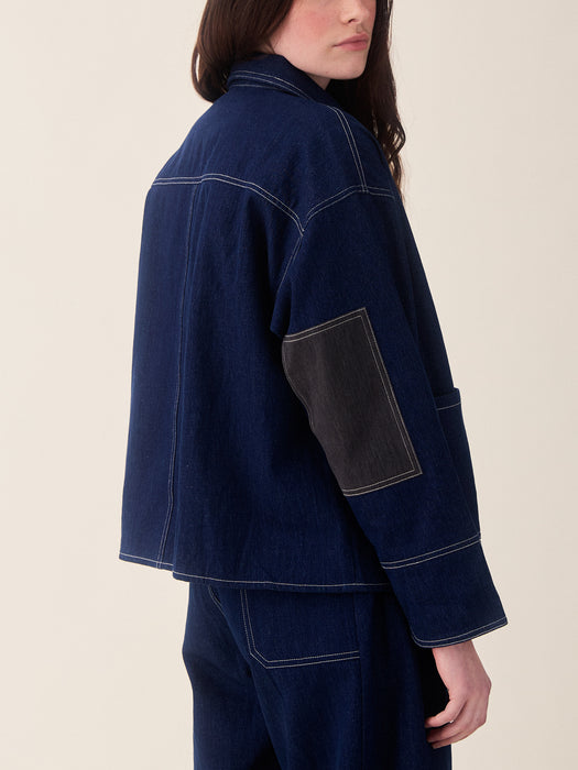 Sideline Frankie Jacket in Indigo