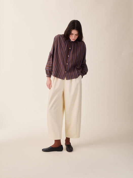 Sideline Lotta Shirt in Chocolate Stripe