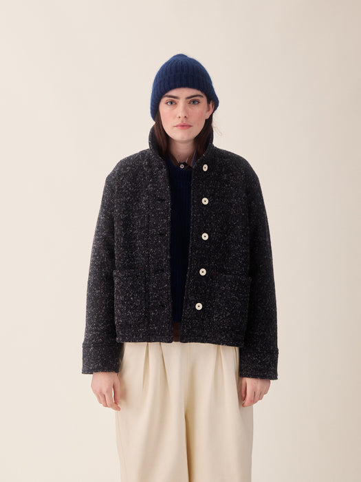 Sideline Grace Jacket in Grey Fleck