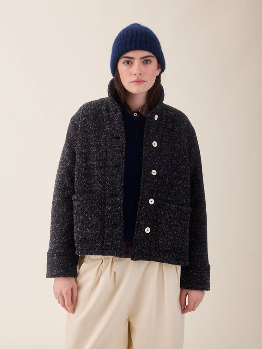Sideline Grace Jacket in Grey Fleck